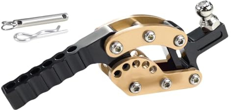 JISADER 1:10 oder 1:8 RC Crawler Anhängerkupplung aus Metall, Upgrade-Teil für Parkplätze, Golden