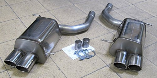Mercedes SLK R171 Duplex Edelstahl Sportauspuff mit TÜV-Teilegutachten in 4x oval