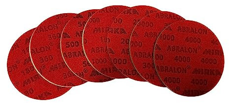 EMAX | Abralon Schleifpad - 20 x 3000 Grit | Bowling-Schleifpads | Bowling-Zubehör | Bowlingkugel-Schleifpad-Set | Ø 150 mm ungelocht