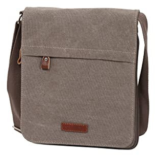 Tasche Katana mit Traversen, aus Segeltuch, gefüllt mit Rindsleder, 6568, hellbraun, one size, Zeitgenössisch