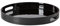 Argon Tableware Metallic Re-Usable Round Serving Tray - Metallic Finish - 33cm - Black