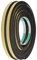 2 Stück 2 Meter 8 mm x 10 mm Schaumstoff-Klebeband Stoßfest einseitig selbstklebend gelb schwarz