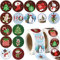 1000 Pcs (2.5cm/Pcs) Weihnachten Aufkleber Klein Weihnachten Geschenkaufkleber Weihnachtsaufkleber Geschenkaufkleber Selbstklebend Merry Christmas Sticker Merry Christmas Aufkleber
