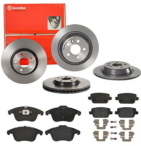 Bremsen Set Bremsscheiben Bremsbeläge Brembo vorne hinten für für für Ford Mondeo 4 BA7