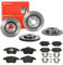 Bremsen Set Bremsscheiben Bremsbeläge Brembo vorne hinten für für für Ford Mondeo 4 BA7