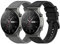 Braleto 22mm Bracelet Silicone Sport Bracelet de Remplacement Réglable Compatible Huawei Watch GT 2 Pro (Gris&noir)