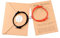 VU100 2 pezzi Bracciale magnetico da per coppia Attrazione magnetica, Bracciale amicizia intrecciato, regalo per l'amante Famiglia Migliore amica Fidanzata Madre Sorelle Rosso + Nero