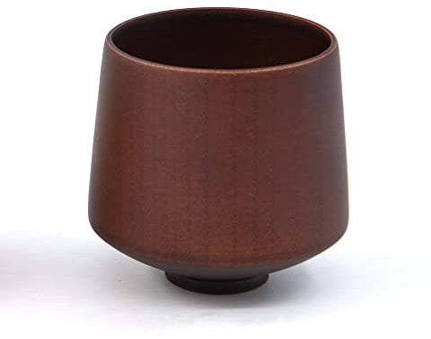 Naturoom Wooden Cup, Japanese Style Tea Cup, Beer, Coffee Mug, Natural Solid Wood Perfect for Cold or Hot Drinks, 8.5Oz (Brown)