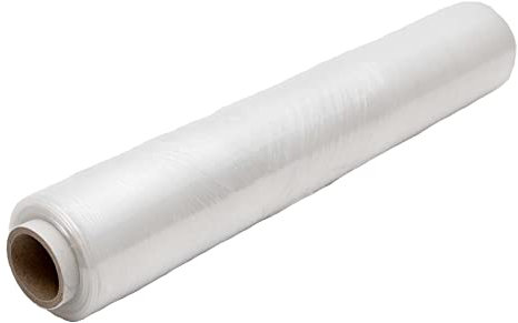 Edenpack Paletten-Stretch-Schrumpffolie – transparent – 400 mm x 250 m Rolle strapazierfähiger Verpackungsfolie Schrumpffolie aus Kunststoff für Umzüge