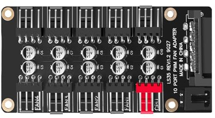 omiinitio In 10 Stufen Einstellbare PWM Lüftersteuerung Für Optimierte PC Wärmemanagementlösung. Hocheffiziente PC Lüftersteuerung