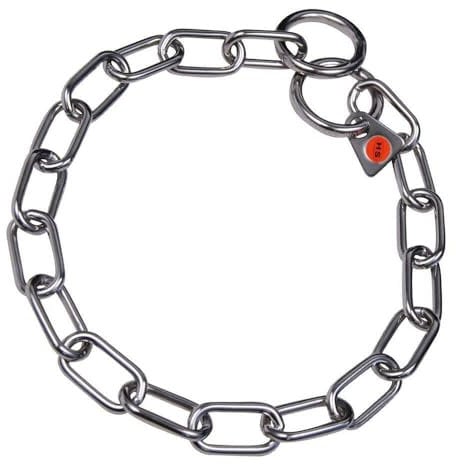 HS Sprenger Basic Dog Collars Short Link Collar - Stainless Steel, bunt, CL00053