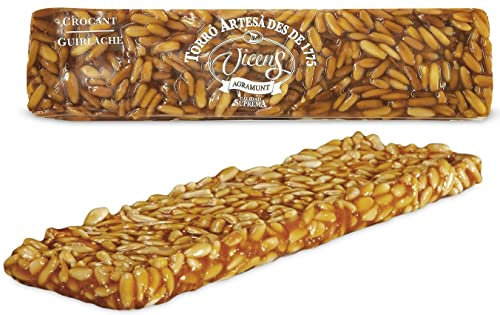 Vicens Agramunt's Torrons - Nougats Artisanaux Collection - Nougat dur guirlache aux pignons de pin - 200gr