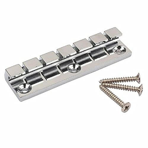 1 x Metall-Saitenhalter mit 6 Saiten, Anker-Typ mit Schrauben für Lap Steel SG Gitarrenteile