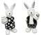 formano Geschenke und Dekoration zu Ostern- 1 Stück von 2 lustiger Hase 13cm Osterhase Trend-Style, Auswahl nach Verfügbarkeit