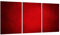 Herdabdeckplatten 3 Teilig 90x52 cm Ceranfeldabdeckung Küche Elektroherd Induktion Herdschutz Spritzschutz Glasplatte Schneidebrett, Rot