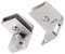 METALLIXITY Glas Tür Scharnier (3mm-5mm Glas Dicke) 1Paar Glas Scharnier Klammern - für Wein Kabinett Vitrine Bad Tor