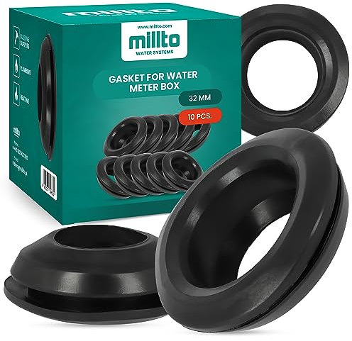 Millto™ Lot de 10 joints en caoutchouc pour fontaine 32 mm Joint d'étanchéité flexible pour compteur d'eau