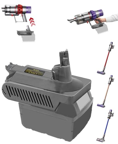 Upgrade für Dyson V10 Batterieadapter Ersatz, für Milwaukee 18V M18 Akku Arbeit für Dyson V10 SV12 Serie Staubsauger (nur Adapter)