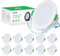 Bojim LED Spots 230V IP65, Einbaustrahler LED, Warmweiß 2700K, 68mm - 80mm Lochmaß, Flach 35mm, Einbauspots Led Deckenstrahler 5w für Das Wohnzimmer Badezimmer Küche Feuchtraum, 10er
