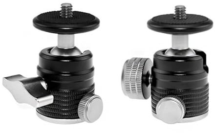 Kamera Stativ Kugelkopf Telefon Halter Universal Sphärische 360 ​​° Mini Digital Kamera Kopfball Fotografie Zubehör for Einbeinstativ(Color:YT-30 1PC)