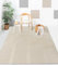 the carpet Lima nachhaltiger und umweltbewusster Designer Teppich, weich & pflegeleicht, 3D-Effekt, waschbar, Flor aus 100% recyceltem Polyester, Hellbeige, 240 x 340 cm