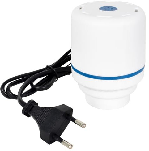 Pompa ad Aria Elettrica per Sacco a Vuoto, 30W Pompa a Vuoto Elettrica Portatile per Sacchetti Sottovuoto, Coperte, Cuscini, Trapunte (Blu)