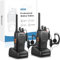 Winmoom Talkie Walkie, Radio bidirectionnelle 16 canaux Longue Distance avec Chargeur USB et Casque pour Les Enfants pour Jouer et Les Adultes pour Travailler. (Noir, 1 Paire)