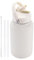 Isolierte Wasserflasche, Sportwasserflasche | Doppelwandige Sportflasche mit Strohhalm und Griffdeckel | 650 ml tragbare Kantine für Fitness, Sport und Outdoor