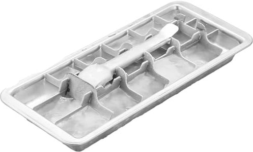 Stainless Steel Ice Cubes Tray - Stainless Steel Ice Trays for Freezer | 18 Slots Tray with Lever | Easy-Release Tray Metal | Tray with Removable Divider Slot