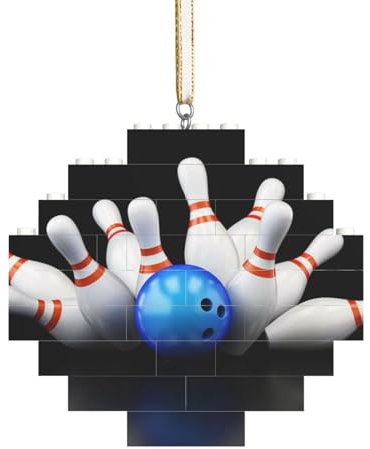 Bowling-Flasche-Druck, Baustein-Block-Puzzles Puzzles Rautenförmiges Ornament