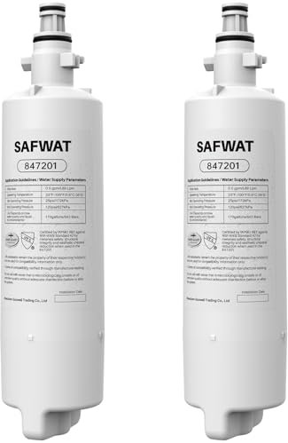 SAFWAT 847201 Replacement for Fisher & Paykel 847201 Refrigerator Water Filter (2 Pack)