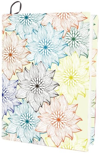 craspire Dehnbarer Buchumschlag Mit Lotusblüte Blumenmuster Waschbar Wiederverwendbar Große Buchhülle Aus Nylon Buchschutz Elastische Notizbuchumschläge Für 9x11 Zoll Hardcover Bücher Lehrbuch