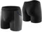 Carer 2er Pack Bambus Herren Inkontinenz Boxershorts waschbar leichte und atmungsaktive Inkontinenz Pants Männer mit 100 ml saugfähiger Unterlage schwarz, Größe 3XL