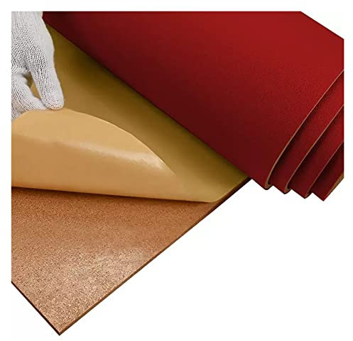 Selbstklebende Korktafel auf Rolle, 1,9 cm dick, Wandmontage, Pinnwand in Rot, 1 m lang