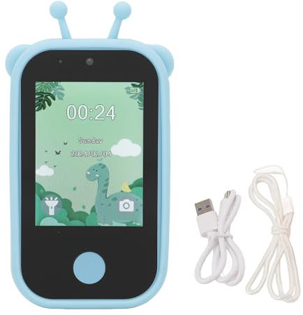 Lettore MP3, Fotocamera digitale 1080P 48MP, Schermo touch IPS da 2,8 pollici, Lettore musicale MP3 Telefono per bambini con fotocamera per selfie, Altoparlante HiFi (BLUE)
