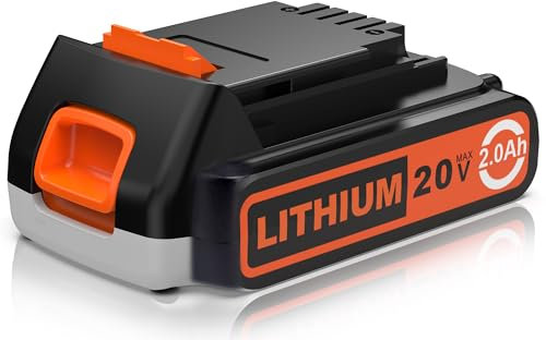 Ricambio 20 V max per batteria al litio Black and Decker da 20 V, compatibile con tutti gli strumenti Power 20V Black and Decker Power+