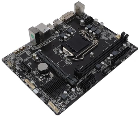 M-ATX-Desktop-Motherboard, LGA 1151-CPU-Steckplatz, Unterstützt Core I7 I5 I3, Realtek Ethernet, DDR4-Speicher, DVI-Ausgang, 5-Phasen-Stromversorgungsmodus, PCI-E 3.0