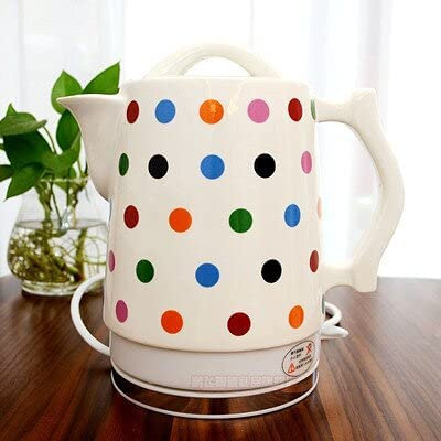 QTYQWC Cold kettle Ceramic Electric Kettle Porcelain Kettle Blue and White Porcelain Foam Teapot Daily Kungfu Teapot Electric Tea Kettle Electric kettle (Purple) (Pink) lofty ambition hopeful