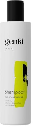 Genki Haircare Shampoo 250ml, 5-ALA, Grüner Tee & Panthenol | Kräftigt das Haar nachweislich, sanfte Reinigung ohne Austrocknen - vegan, ohne Silikone & Parabene