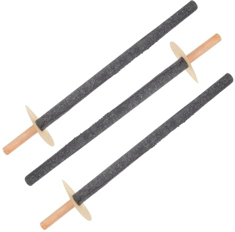 BUTIFULSIC 3Pcs Wooden Handheld Outdoor Fire Torch Lights for Garden Instant Lighting Camping and Celebration Torches Oilcloth Torch Starter for Backyard and Patio Events