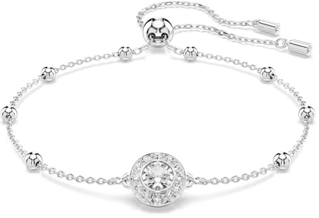 Swarovski Una Angelic Round White Rhodium Plated Bracelet