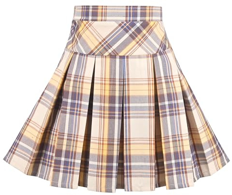 Sunny Fashion Mädchen Kleid V Ausschnitt Gefaltet Saum Schuluniform Gr. 110-158
