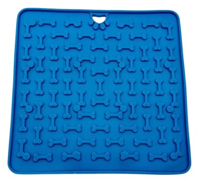 Tapis à Lécher,Plateaux Repas Silicone pour Chiens | Plateau Nourriture 18,8x18,8 Cm pour Enrichissement Entraînement Animaux Et Activité Ludique