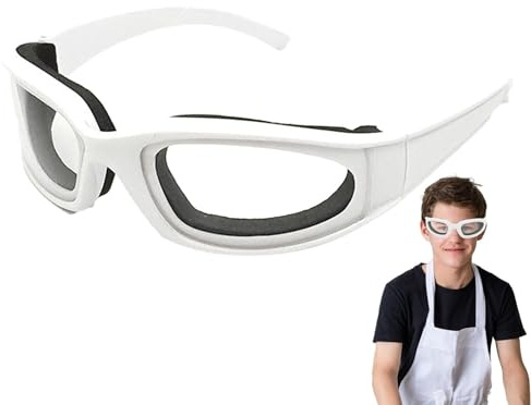 Zwiebelbrille – reißfeste Schutzbrille, beschlagfreie Küchenbrille, bequemer, leichter Rahmen, effektiver Augenschutz | Schützende Zwiebelgläser zum Hacken, Schneiden, Essenszubereiten, Hausmannskost