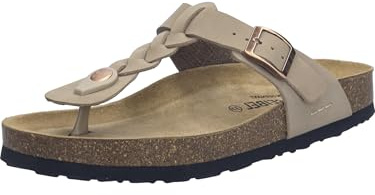 Josef Seibel Damen Klassische Sandalen Hermine.15,Weite G (Normal),Strandschuhe,Sandaletten,bequem,Sommerschuhe,beige-Kombi,39 EU