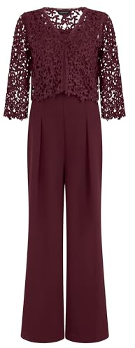 APART Fashion Damen Overall mit Spitzenjäckchen Overall mit Spitzenjäckchen