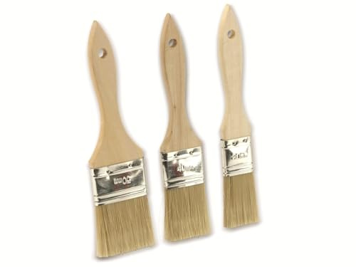 DAYTOOLS Pinsel-Set PS-5, 3-teilig | Flachpinsel mit Kunststoffborsten (30, 40, 50 mm) | Robuste Qualität für präzise Anwendungen | für Maler-, Lackier- und Reinigungsarbeiten