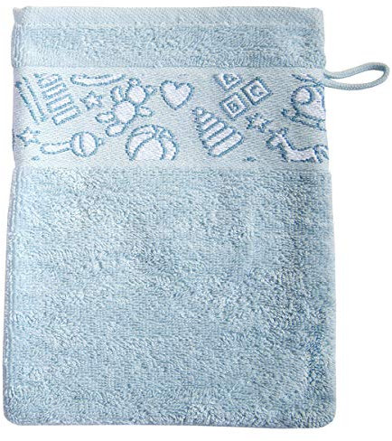 Dyckhoff Waschhandschuh Toys Blau 16 x 21 cm