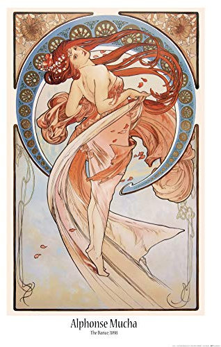 1art1 Alphonse Mucha Poster Der Tanz, 1898 Plakat | Bild 91x61 cm