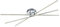 Trio Leuchten LED Deckenleuchte Tiriac 671610307, Metall, Nickel matt, Acryl weiß, 3 x 8.5 Watt, Switch Dimmer